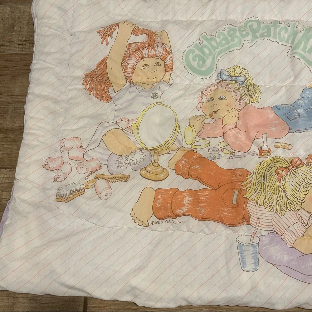 Vintage  Cabbage Patch Kids Child Sleeping Bag 1983 Slumber Party